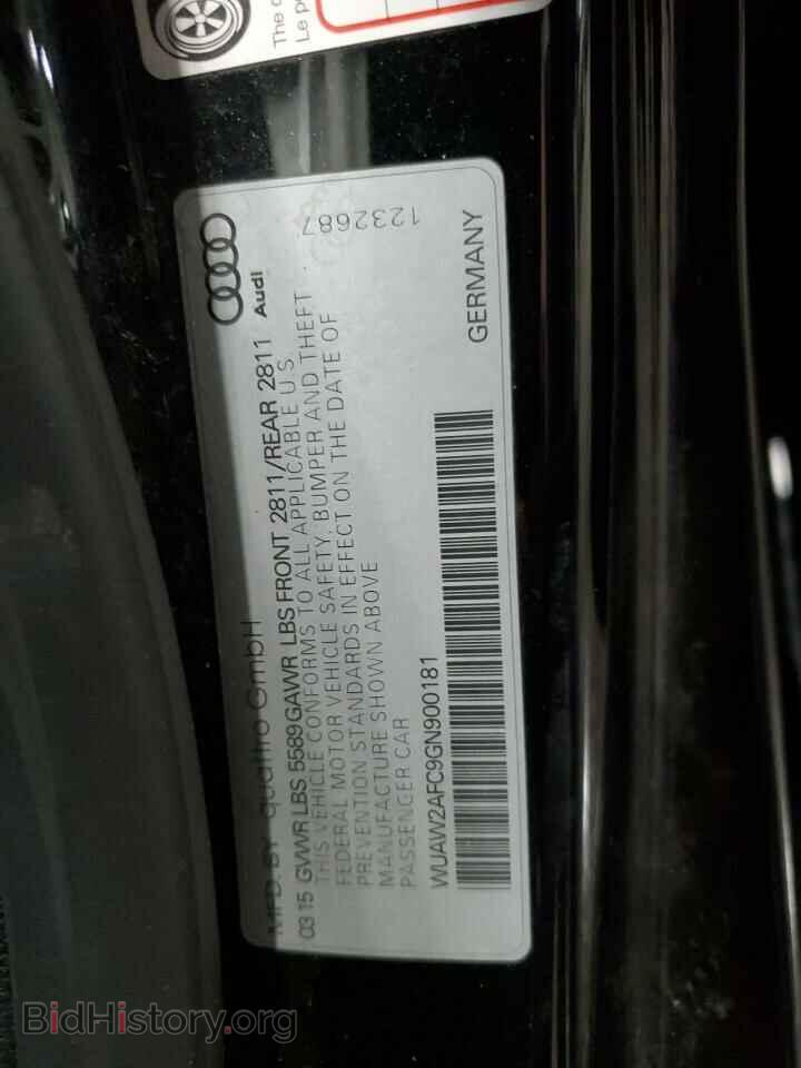 2016 AUDI S7/RS7 - VIN: WUAW2AFC9GN900181 - Фото 12