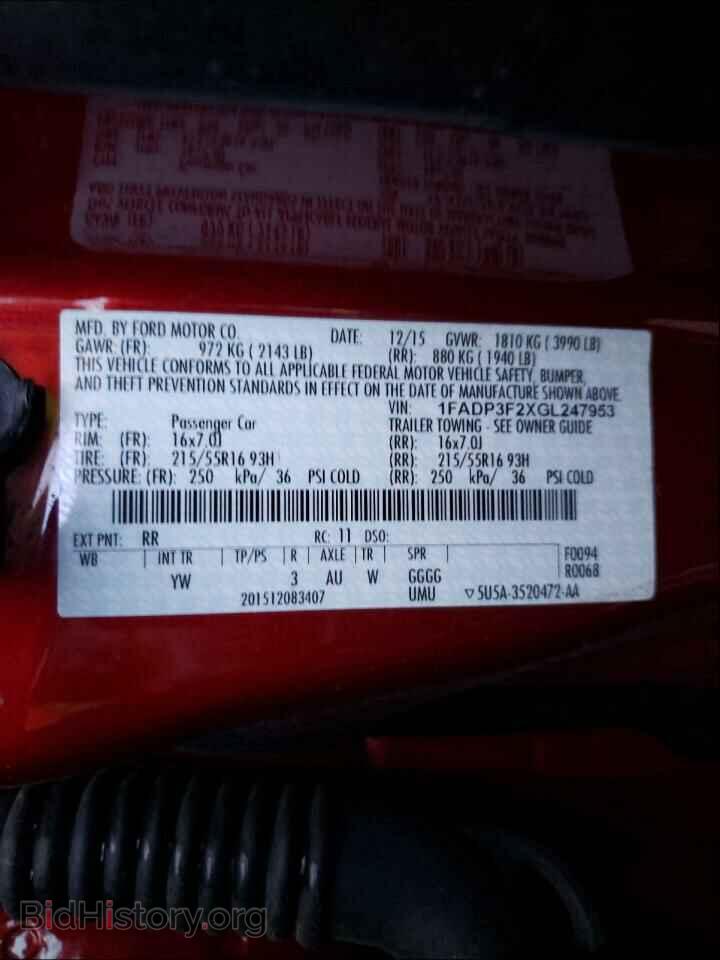 2016 FORD FOCUS - VIN: 1FADP3F2XGL247953 - Photo 10