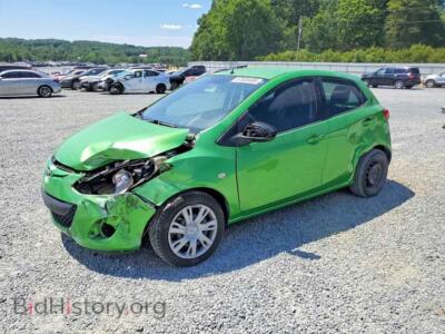 2012 Mazda 2, зеленый — VIN JM1DE1KY2C0151454, Copart