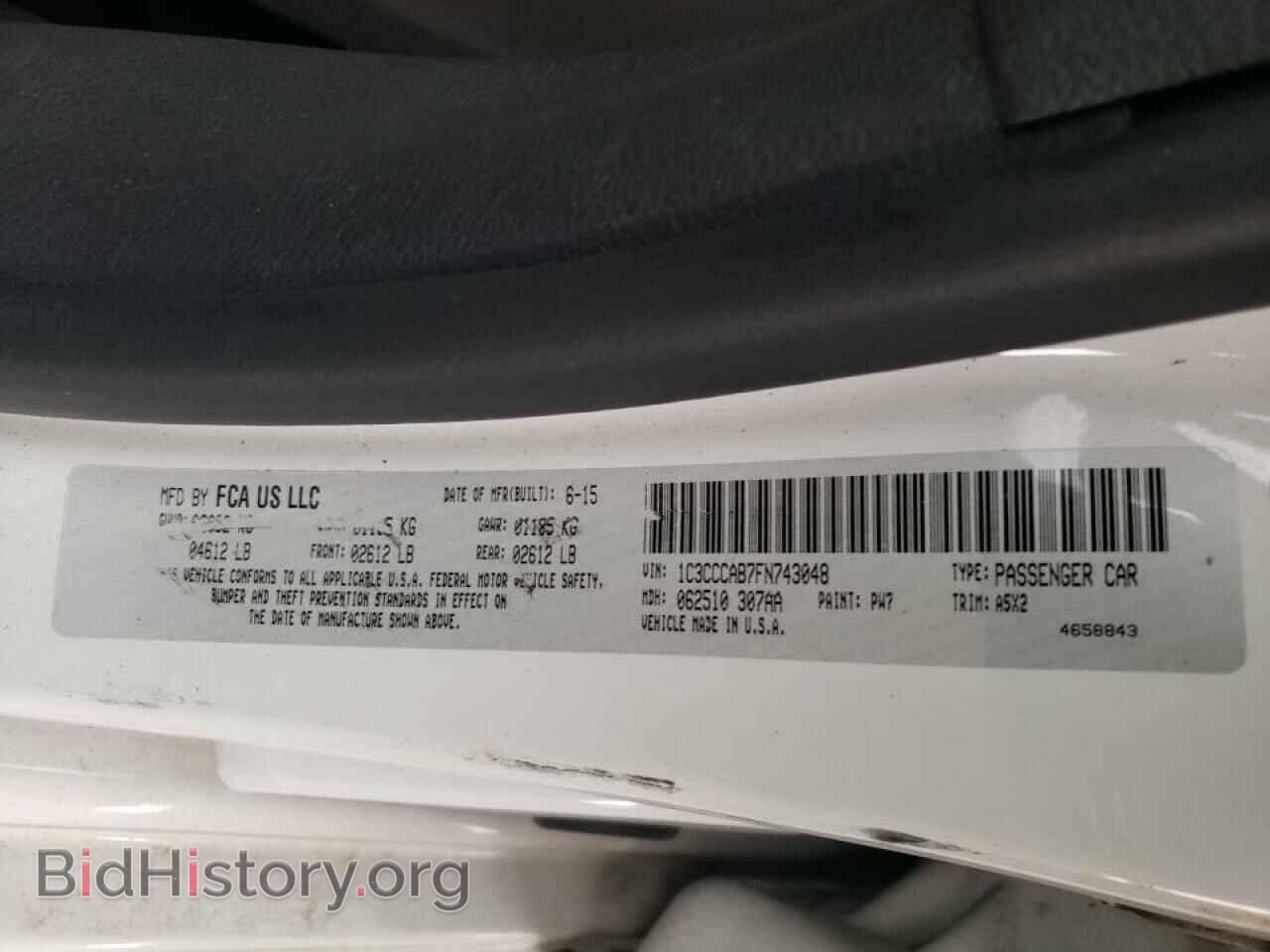 2015 CHRYSLER 200 - VIN: 1C3CCCAB7FN743048 - Фото 10