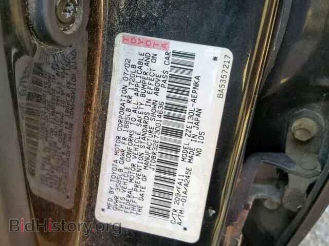 2003 TOYOTA COROLLA - VIN: JTDBR32E730014636 - Photo 10