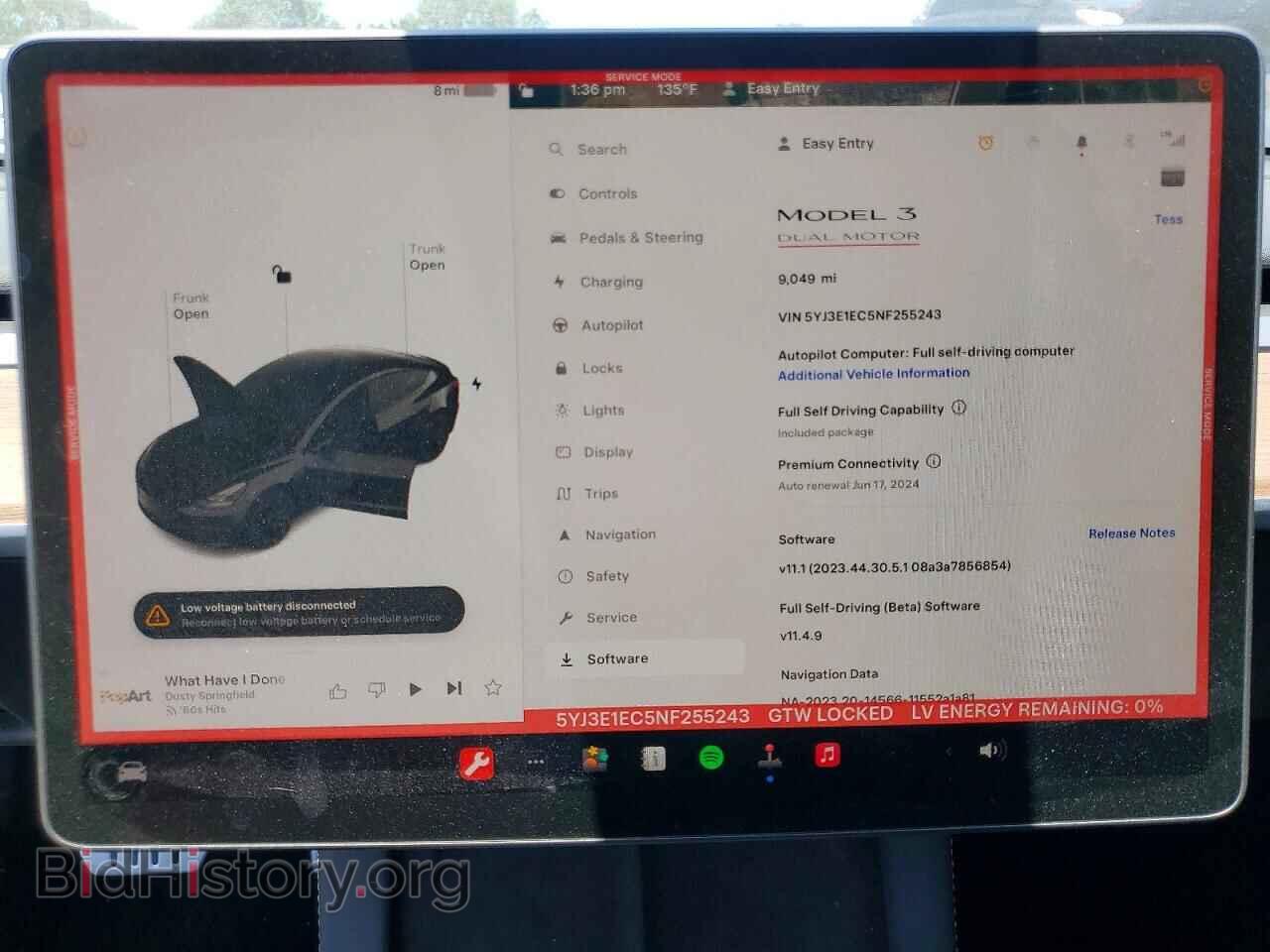 2022 TESLA MODEL 3 - VIN: 5YJ3E1EC5NF255243 - Photo 9