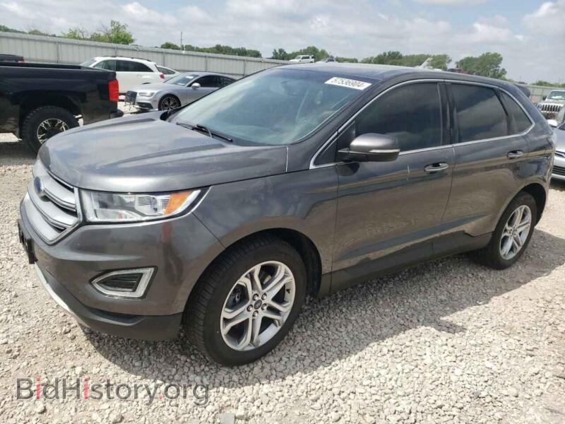 2015 Ford EDGE Titanium (VIN 2FMTK4K81FBB28588) — фото 1 из 13, Copart, повреждение: бок