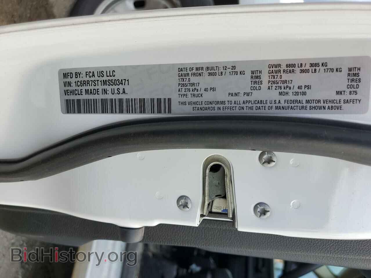2021 RAM 1500 - VIN: 1C6RR7ST1MS503471 - Photo 10