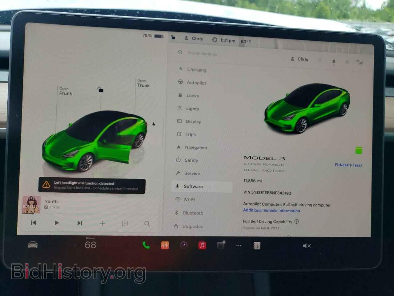 2022 TESLA MODEL 3 - VIN: 5YJ3E1EB8NF343193 - Photo 9