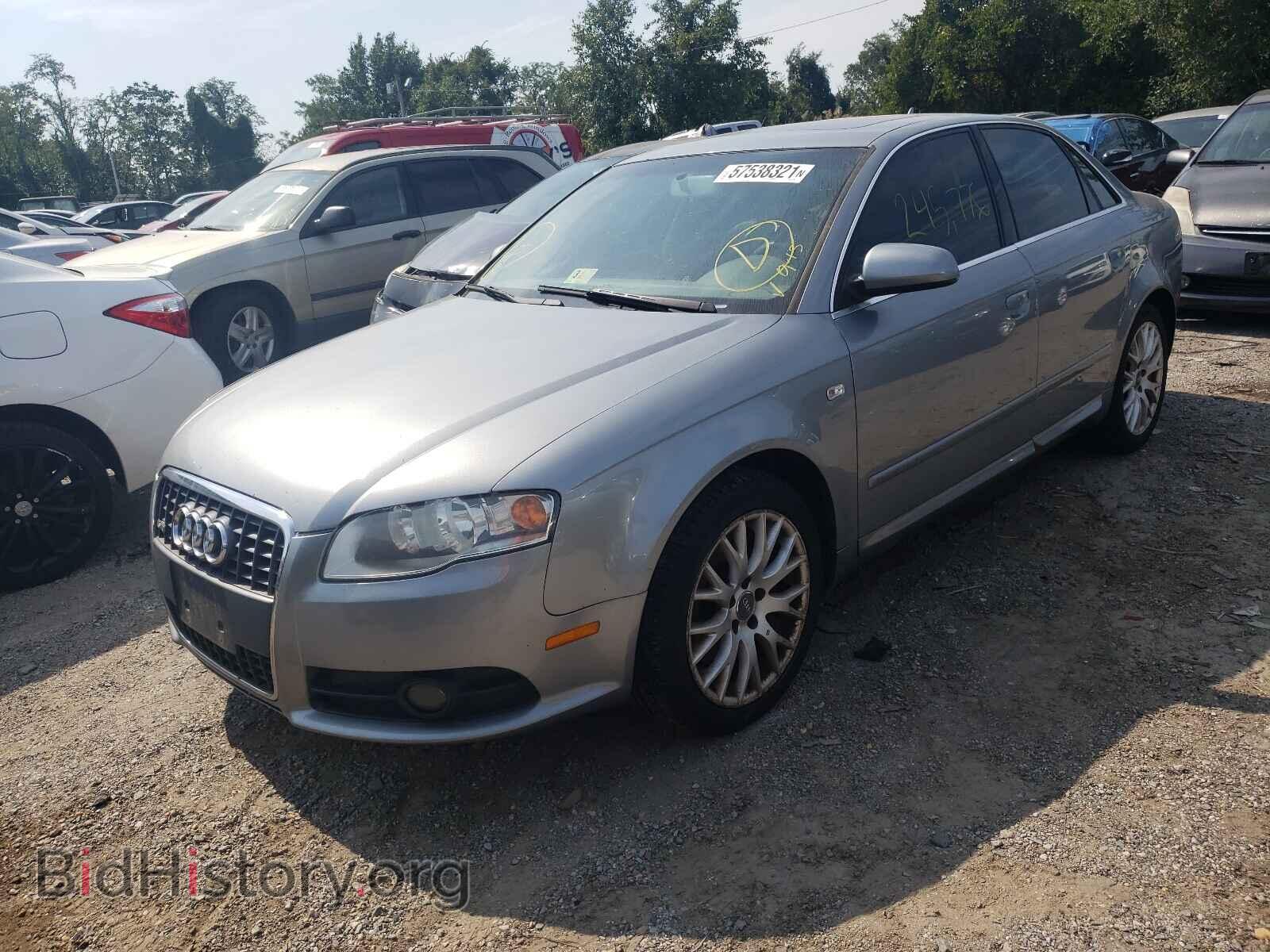 2008 AUDI A4 - VIN: WAUDF78E58A162525 - Фото 2