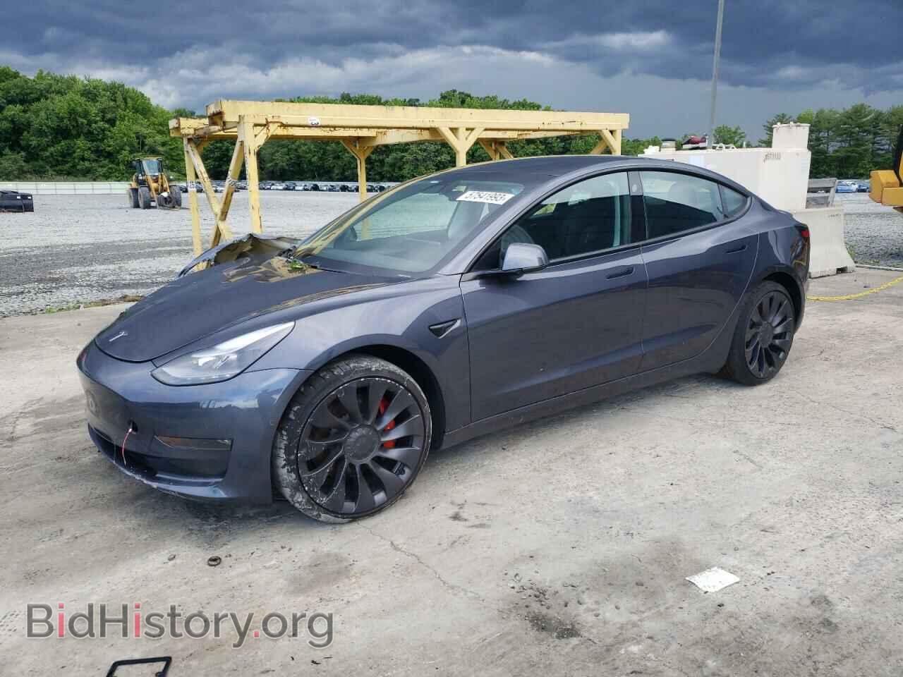 Photo 5YJ3E1ECXMF077070 - TESLA MODEL 3 2021