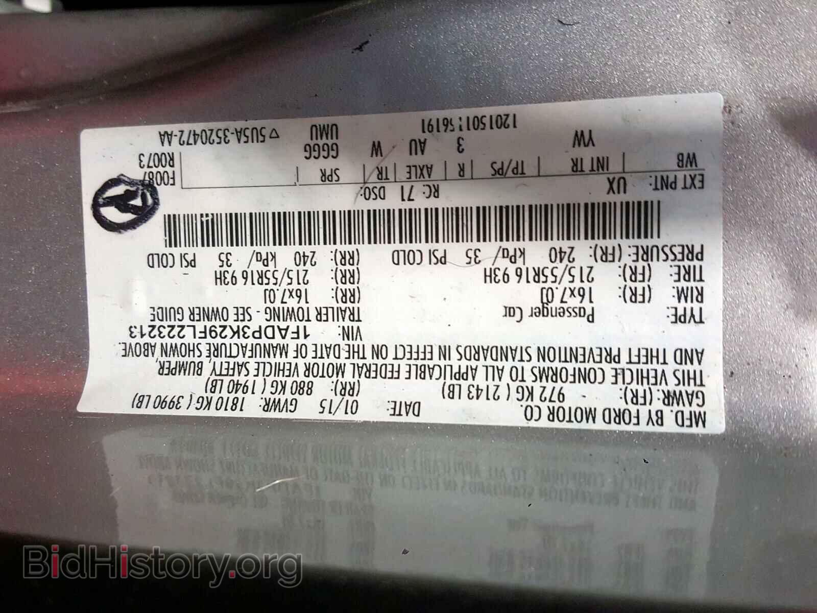 2015 FORD FOCUS SE - VIN: 1FADP3K29FL223213 - Фото 10