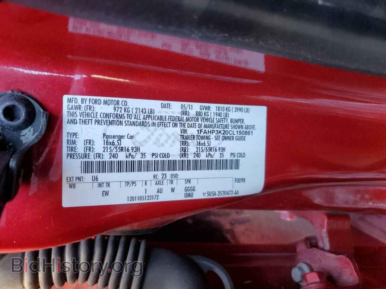 2012 FORD FOCUS - VIN: 1FAHP3K20CL150861 - Photo 10