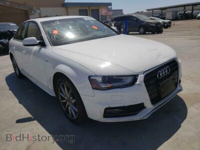 2014 Audi A4 A4 Premium, белый — VIN WAUFFAFL8EA064222, Copart
