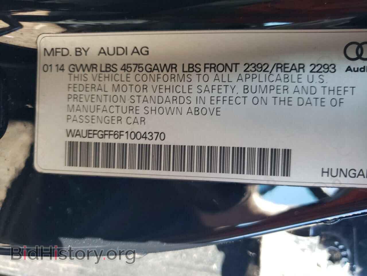 2015 AUDI A3 - VIN: WAUEFGFF6F1004370 - Фото 12