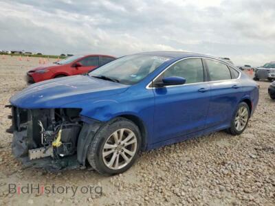 2015 Chrysler 200 Limited, blue — VIN 1C3CCCAB1FN709073, Copart