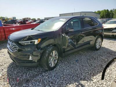 2020 Ford EDGE Titanium, черный — VIN 2FMPK3K93LBA71908, Copart