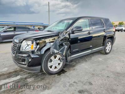 2016 GMC TERRAIN SLE, black — VIN 2GKALMEK8G6347319, Copart
