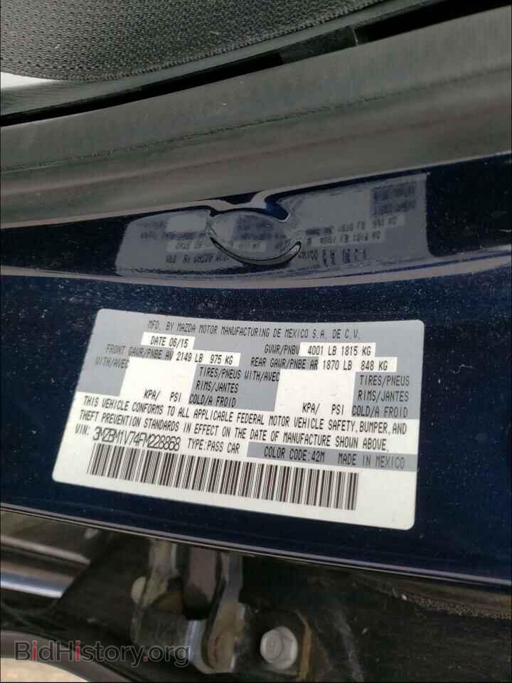 2015 MAZDA 3 - VIN: 3MZBM1V74FM228868 - Фото 10