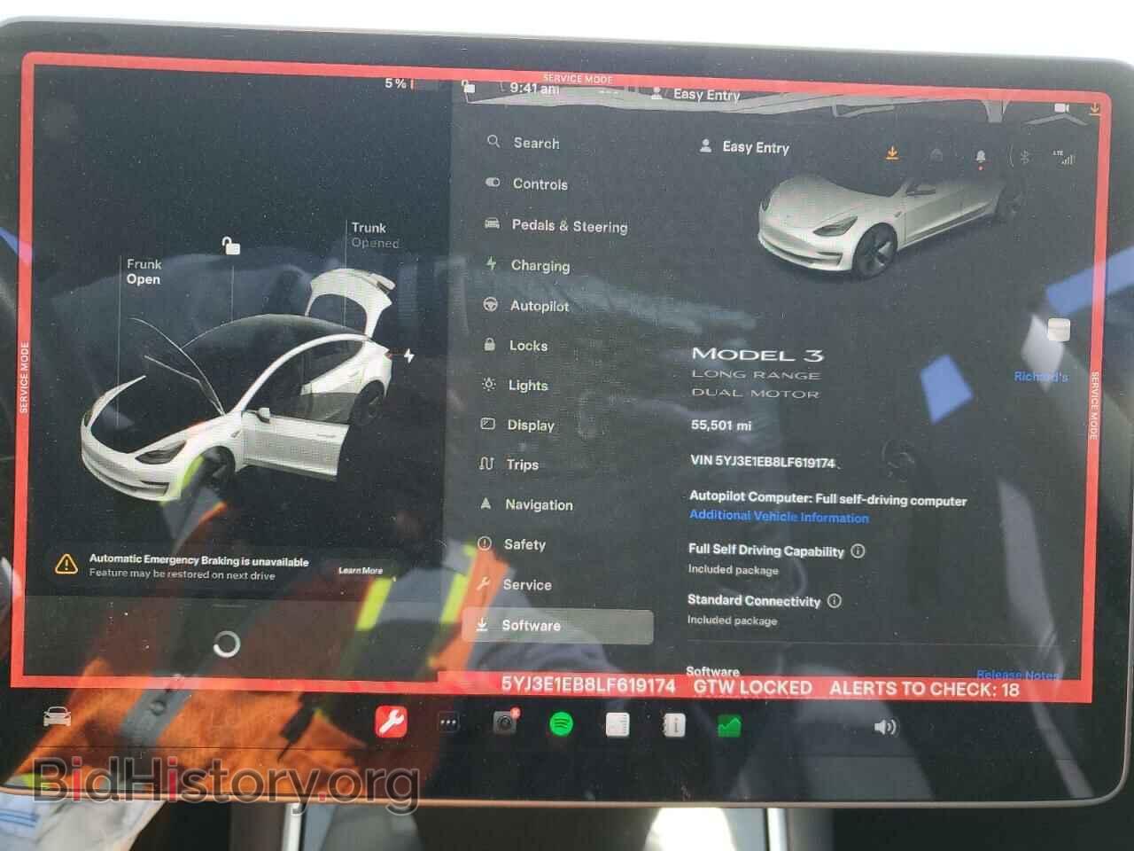 2020 TESLA MODEL 3 - VIN: 5YJ3E1EB8LF619174 - Фото 9