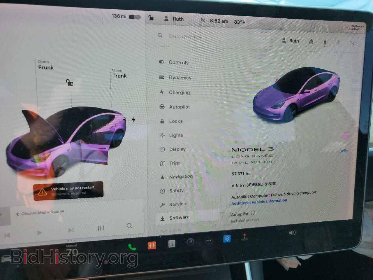 2020 TESLA MODEL 3 - VIN: 5YJ3E1EB5LF618161 - Фото 9
