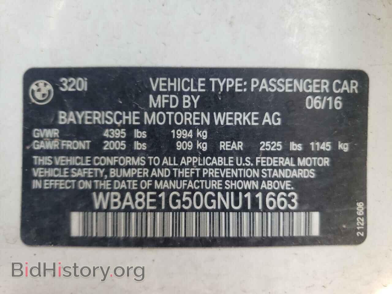 2016 BMW 3 SERIES - VIN: WBA8E1G50GNU11663 - Фото 10