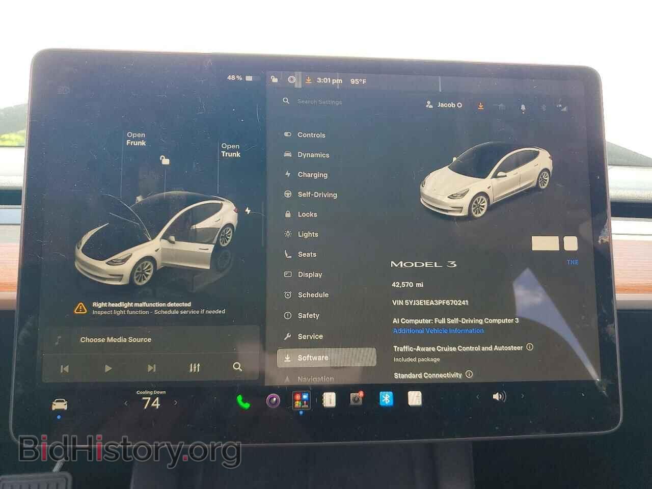 2023 TESLA MODEL 3 - VIN: 5YJ3E1EA3PF670241 - Photo 9