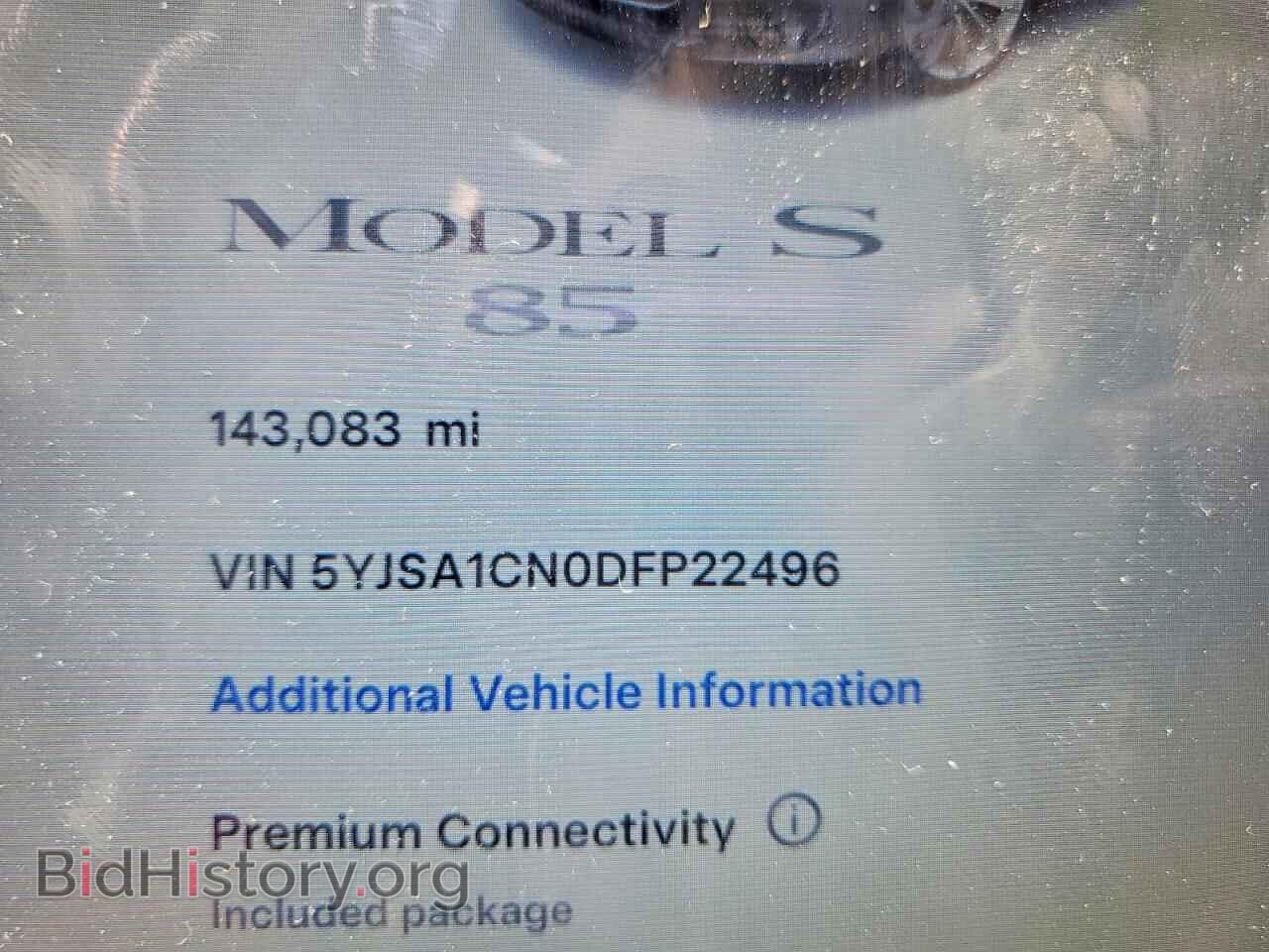 2013 TESLA MODEL S - VIN: 5YJSA1CN0DFP22496 - Photo 9
