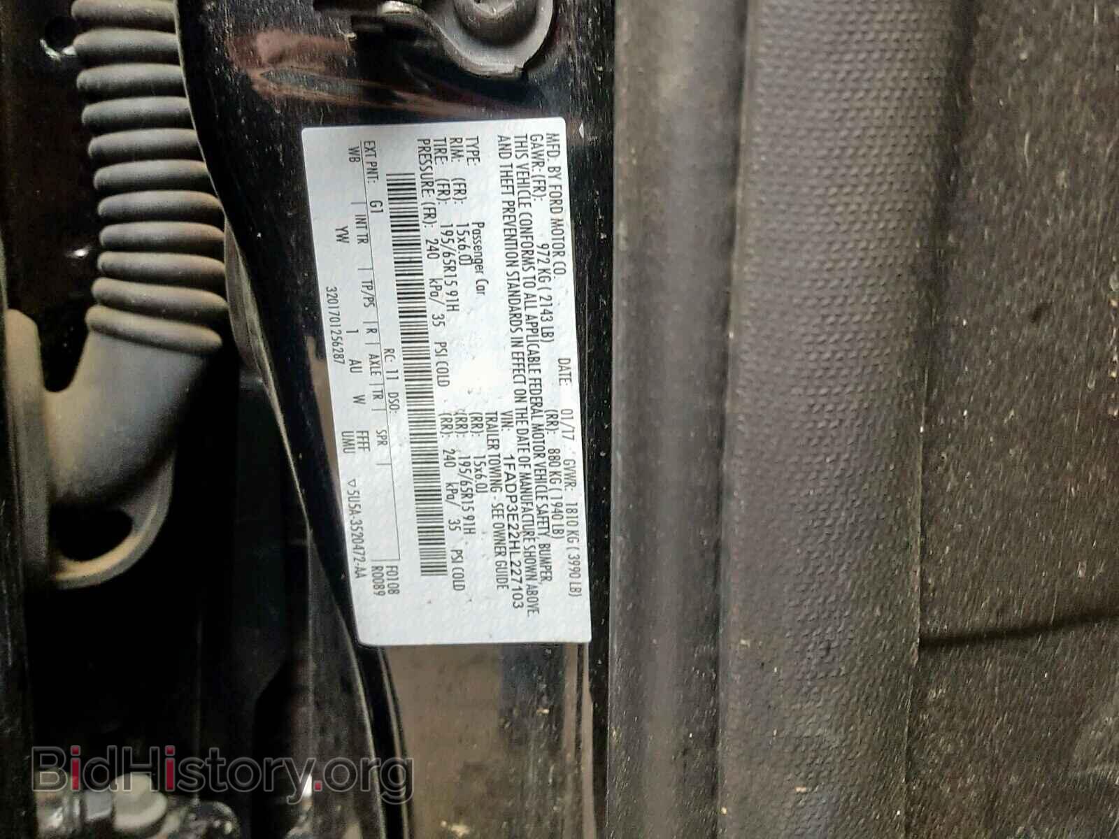 2017 FORD FOCUS - VIN: 1FADP3E22HL227103 - Photo 10