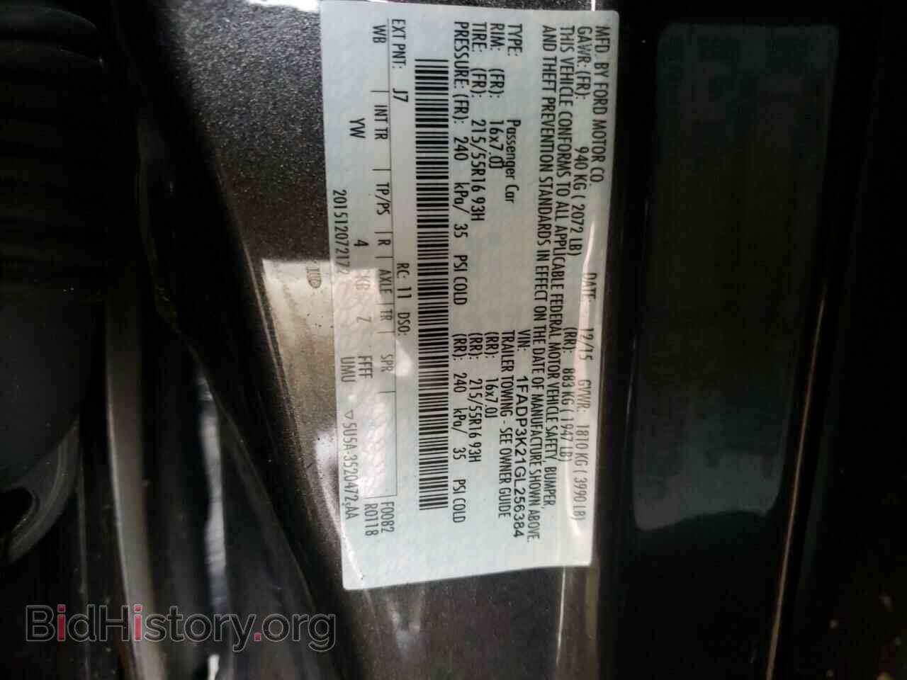 2016 FORD FOCUS - VIN: 1FADP3K21GL256384 - Photo 10