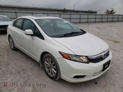 2012 Honda CIVIC Civic EX, белый — VIN 19XFB2F84CE067760, Copart