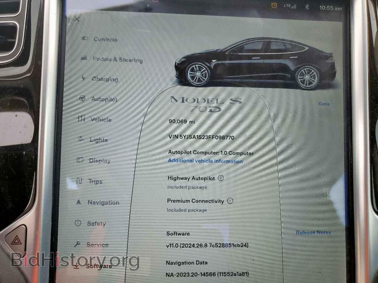 2015 TESLA MODEL S - VIN: 5YJSA1S23FF098770 - Photo 9