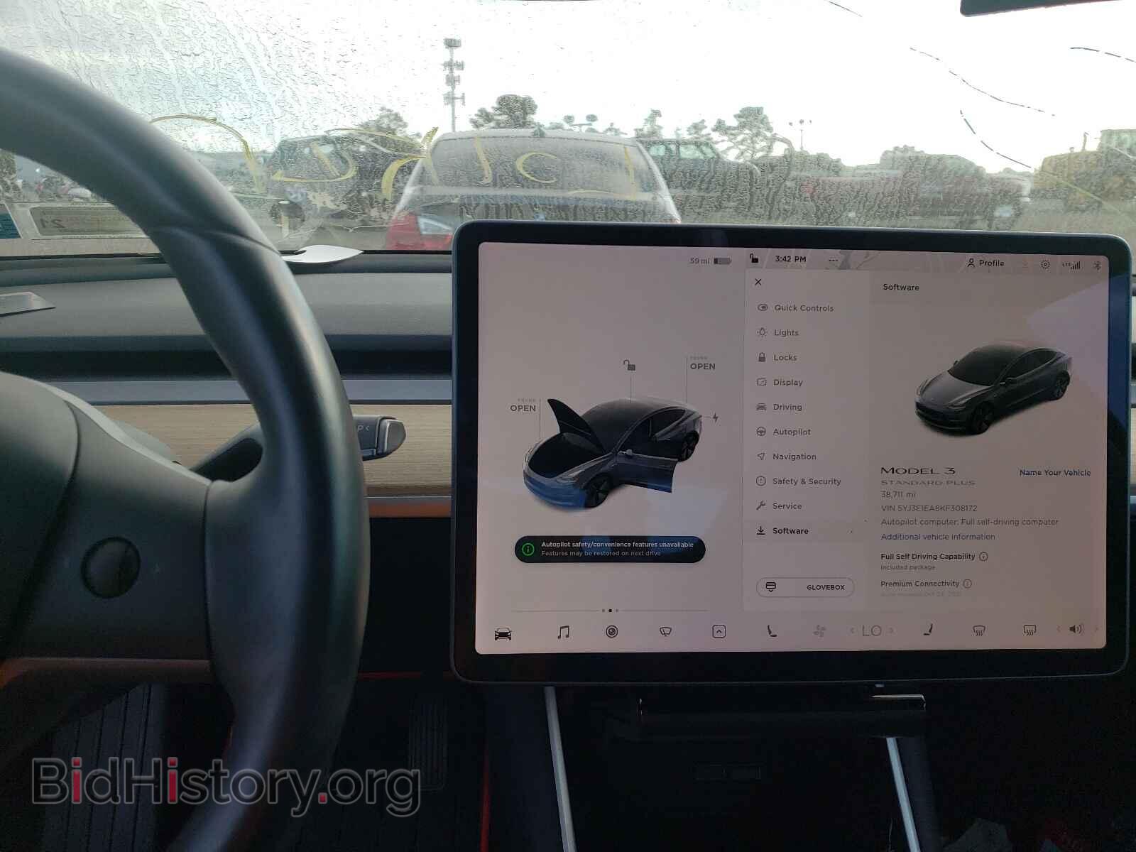 2019 TESLA MODEL 3 - VIN: 5YJ3E1EA8KF308172 - Photo 9