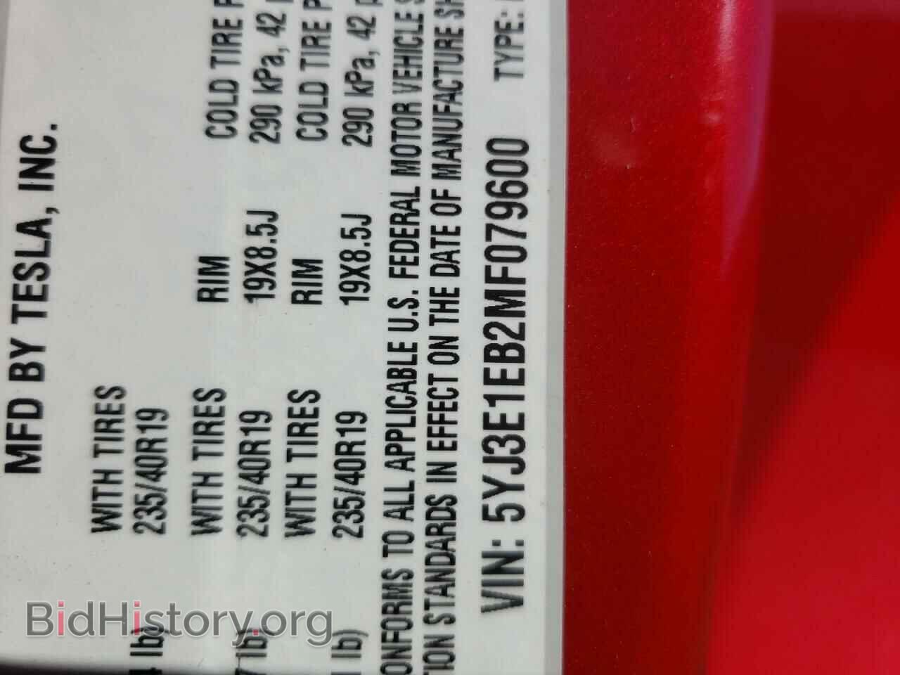 2021 TESLA MODEL 3 - VIN: 5YJ3E1EB2MF079600 - Photo 10