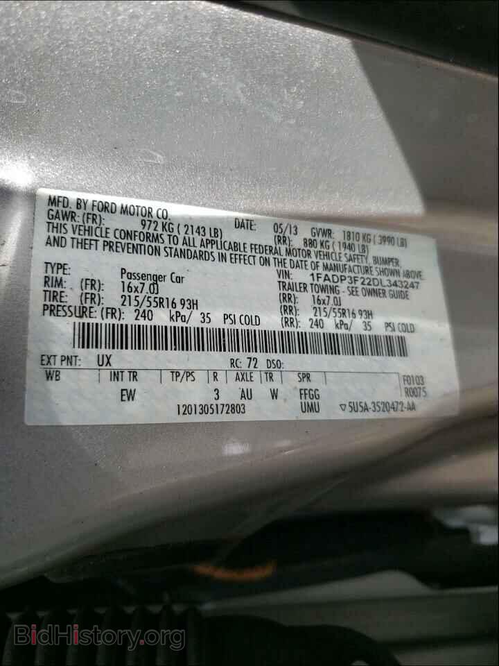 2013 FORD FOCUS - VIN: 1FADP3F22DL343247 - Photo 10