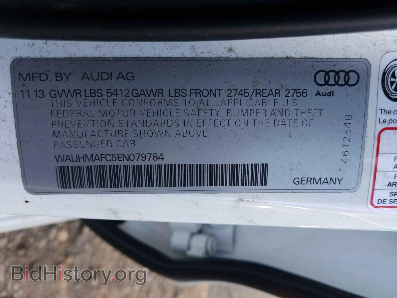 2014 AUDI A6 - VIN: WAUHMAFC5EN079784 - Фото 10