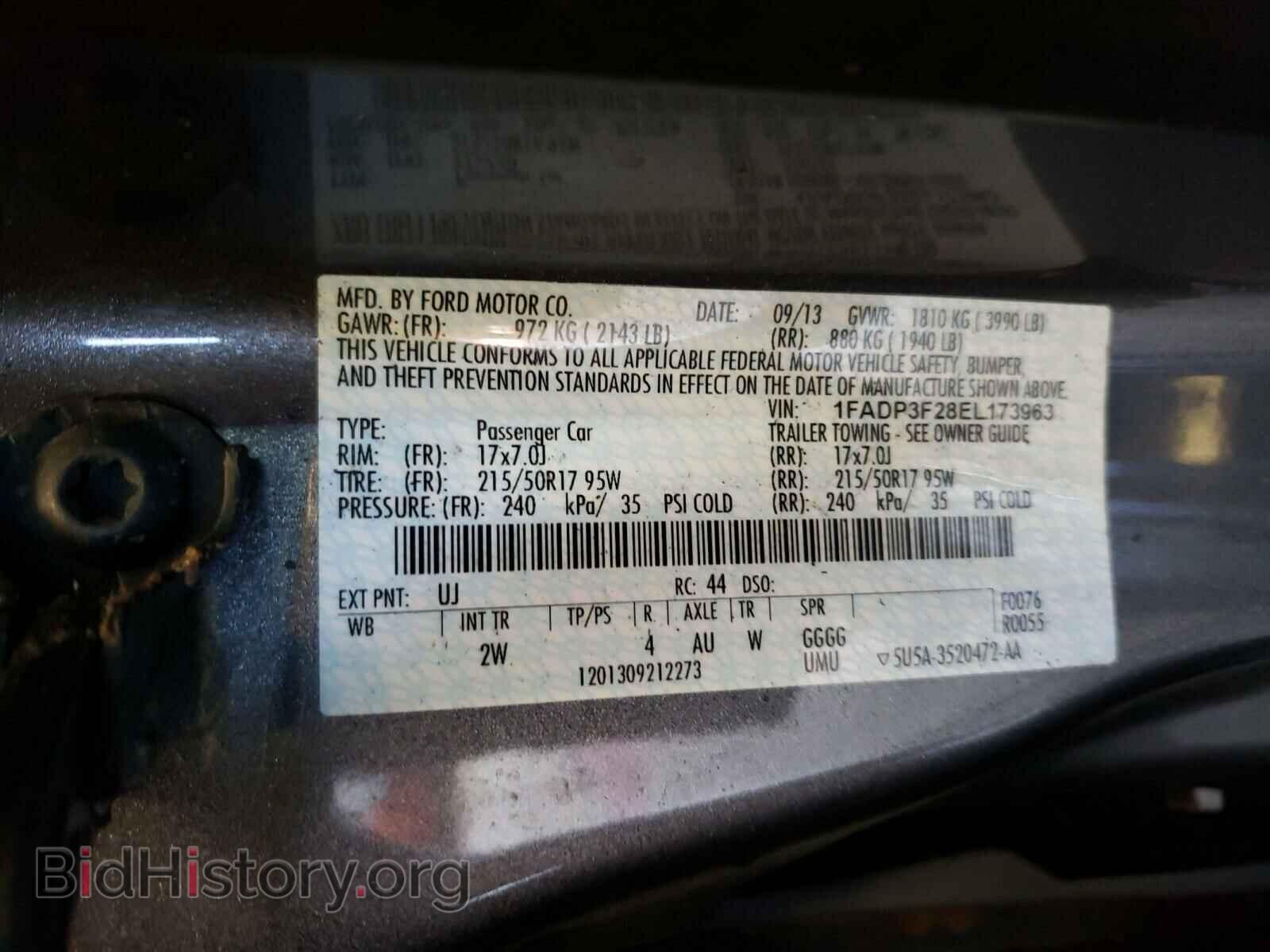 2014 FORD FOCUS - VIN: 1FADP3F28EL173963 - Photo 10