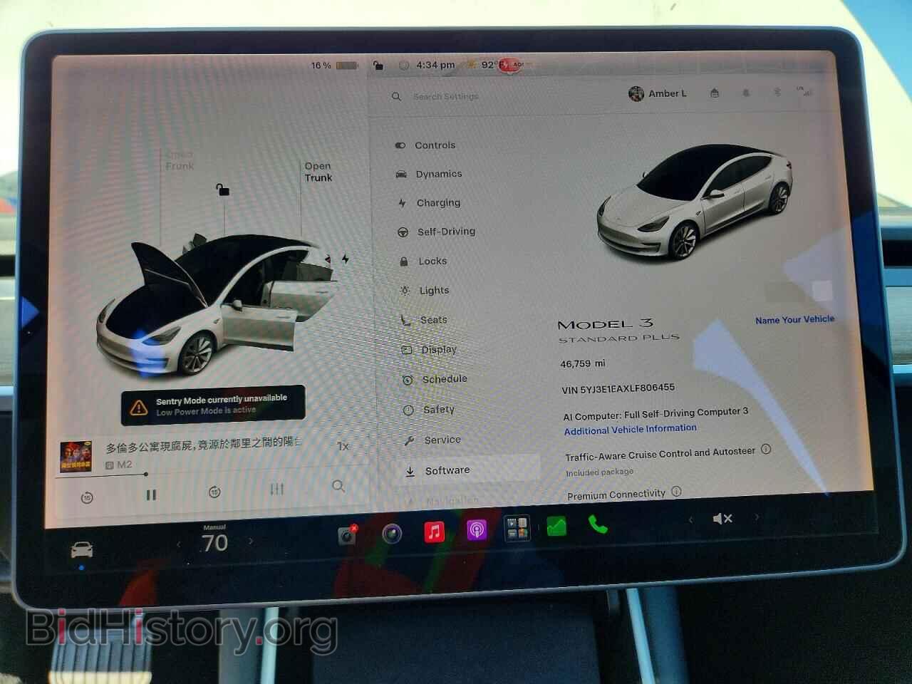 2020 TESLA MODEL 3 - VIN: 5YJ3E1EAXLF806455 - Photo 9