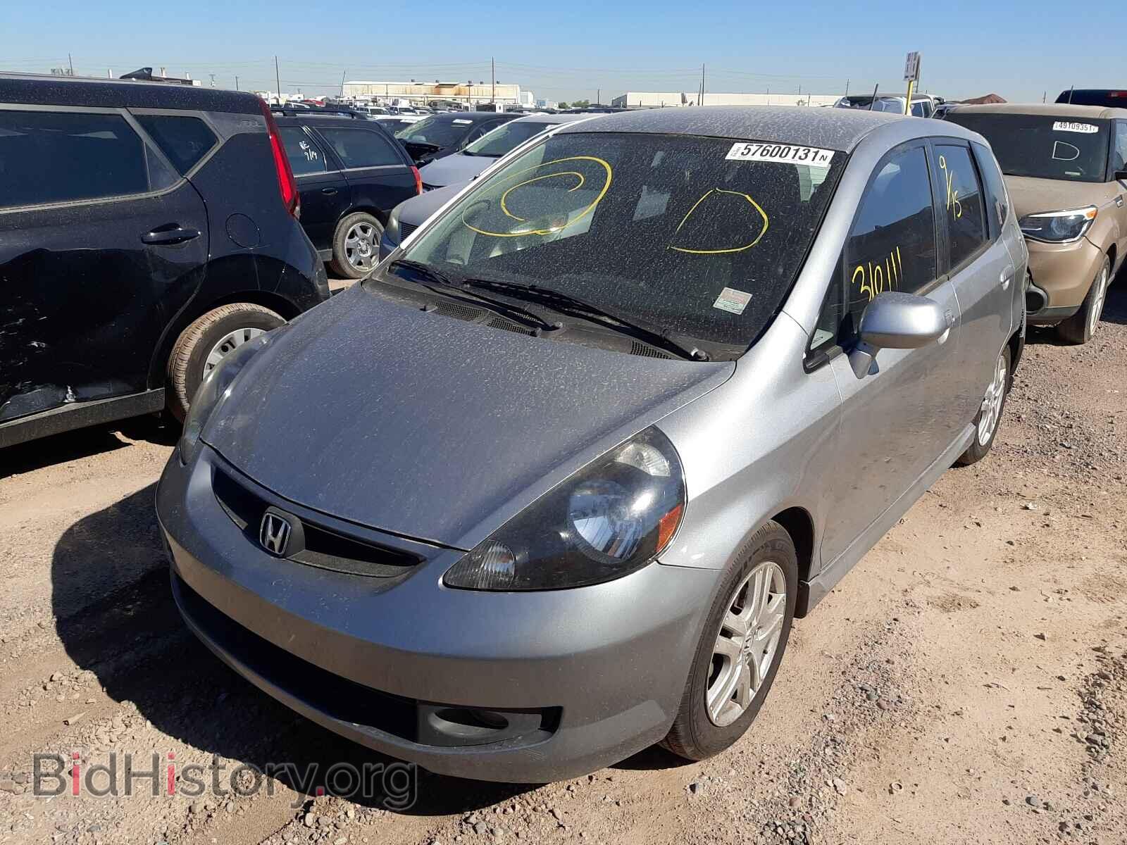 2007 HONDA FIT - VIN: JHMGD38667S044403 - Фото 2