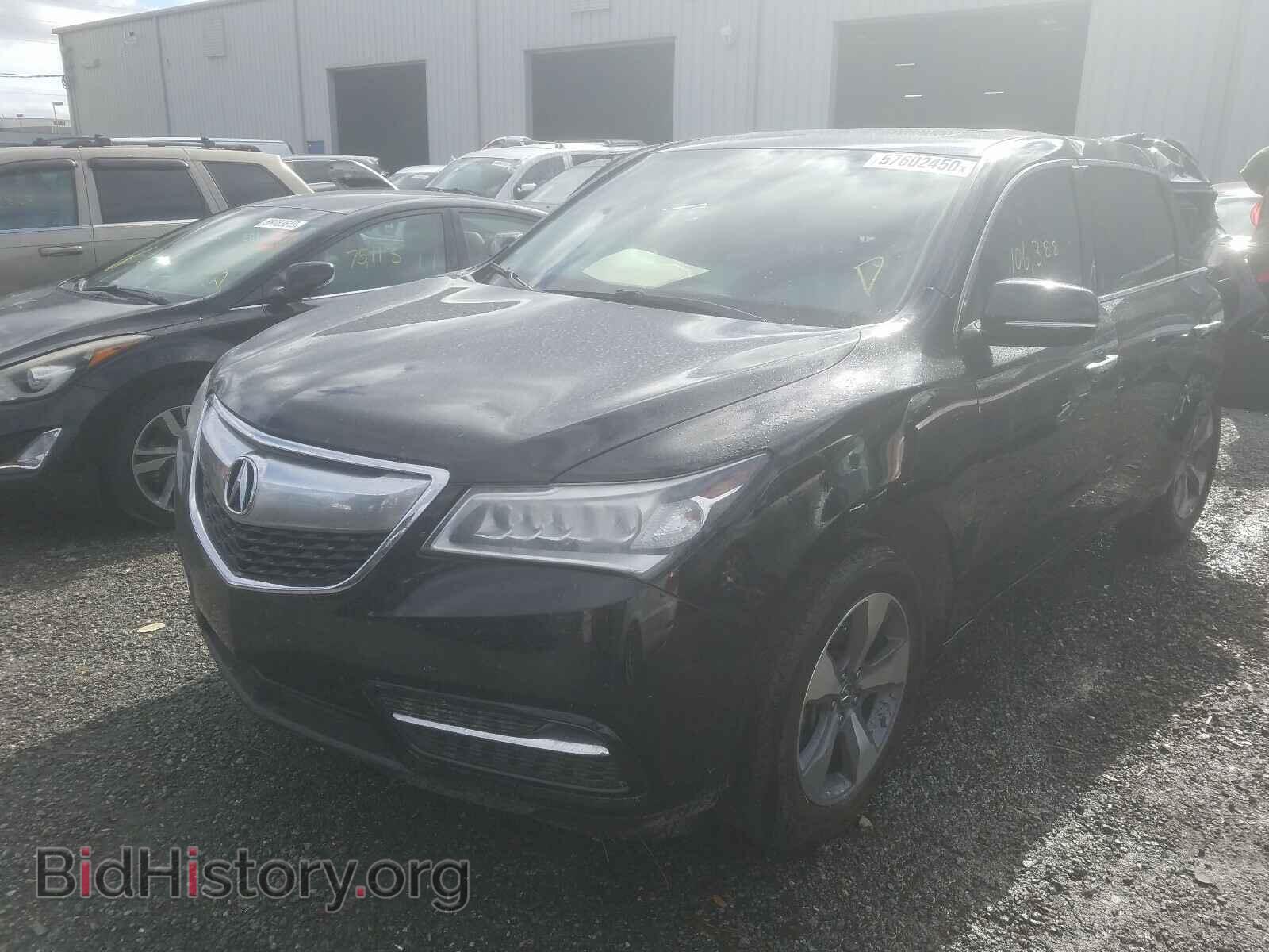 2014 ACURA MDX - VIN: 5FRYD3H24EB001092 - Фото 2