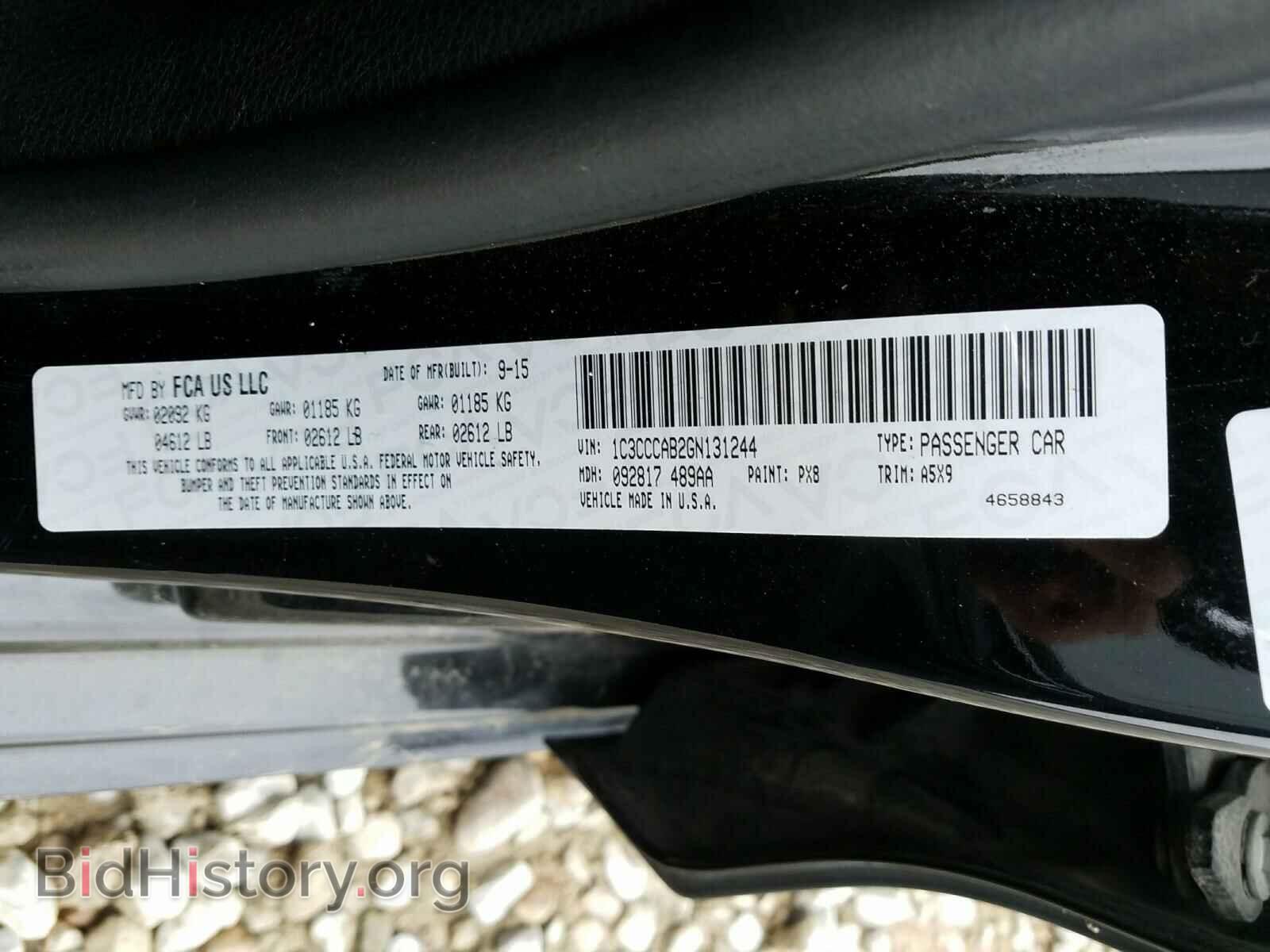 2016 CHRYSLER 200 - VIN: 1C3CCCAB2GN131244 - Photo 10