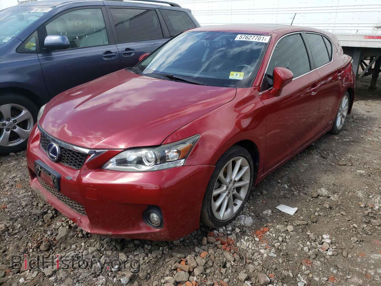 2012 LEXUS CT 200 - VIN: JTHKD5BH8C2117281 - Фото 2