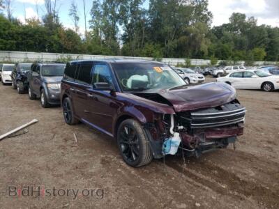 2018 Ford FLEX Flex Limit, фиолетовый — VIN 2FMHK6D89JBA18802, Copart
