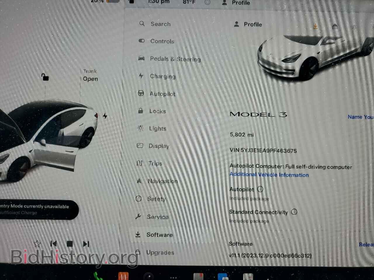 2023 TESLA MODEL 3 - VIN: 5YJ3E1EA9PF463675 - Photo 9