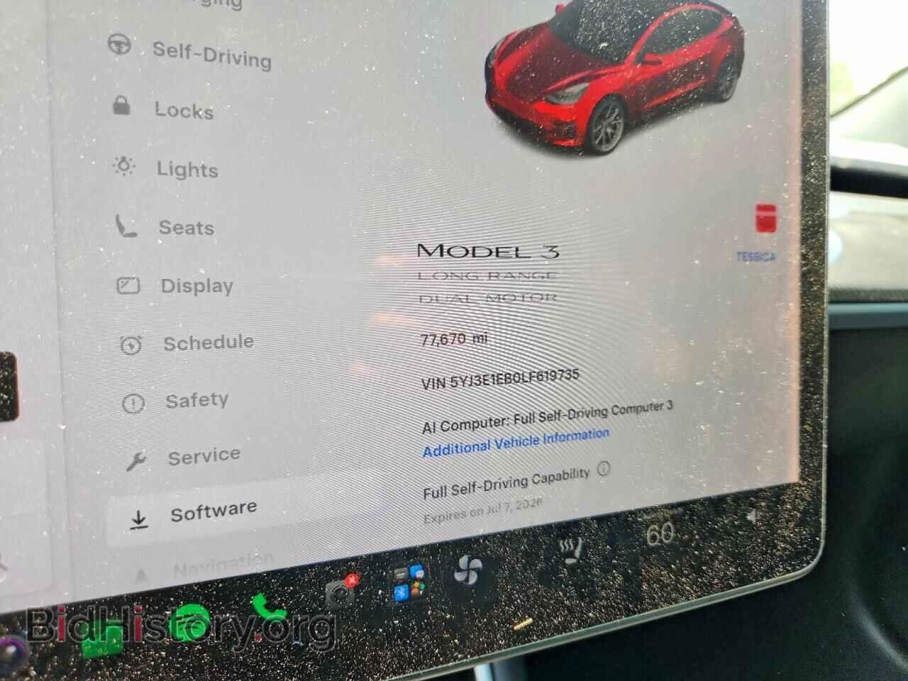 2020 TESLA MODEL 3 - VIN: 5YJ3E1EB0LF619735 - Фото 9