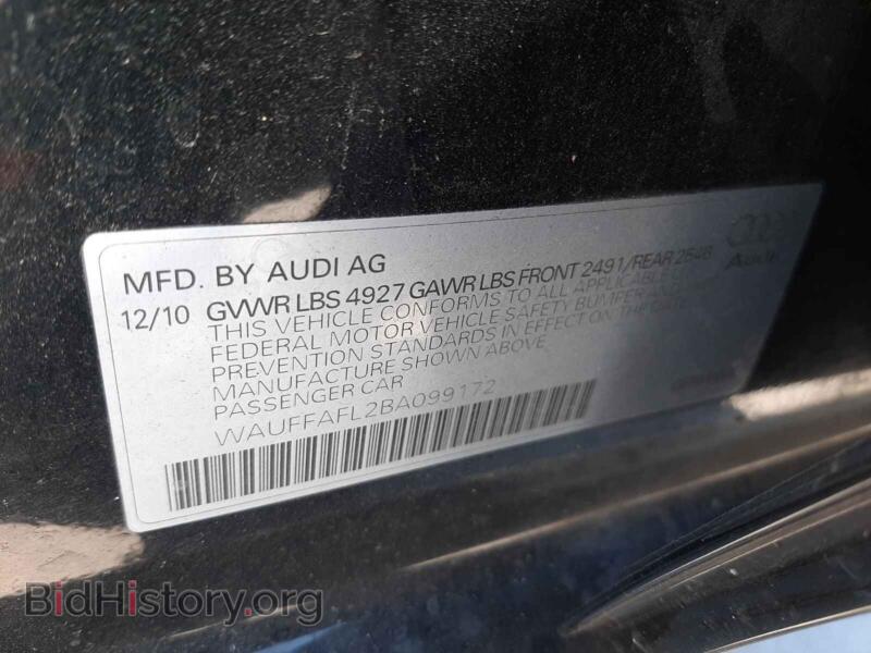 2011 Audi A4 (VIN WAUFFAFL2BA099172) — фото 10 из 10