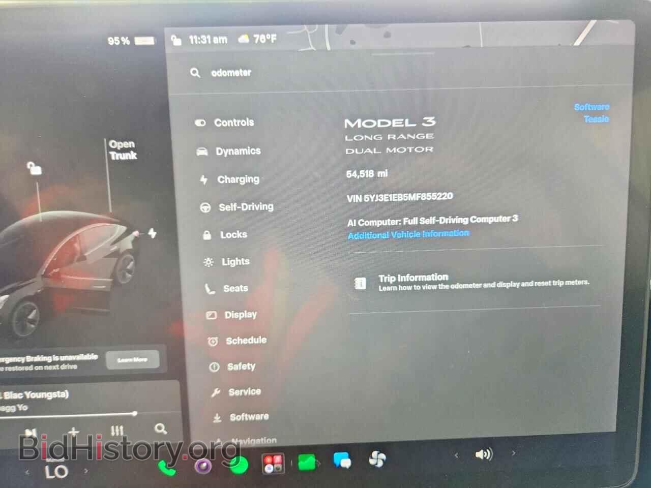 2021 TESLA MODEL 3 - VIN: 5YJ3E1EB5MF855220 - Фото 9