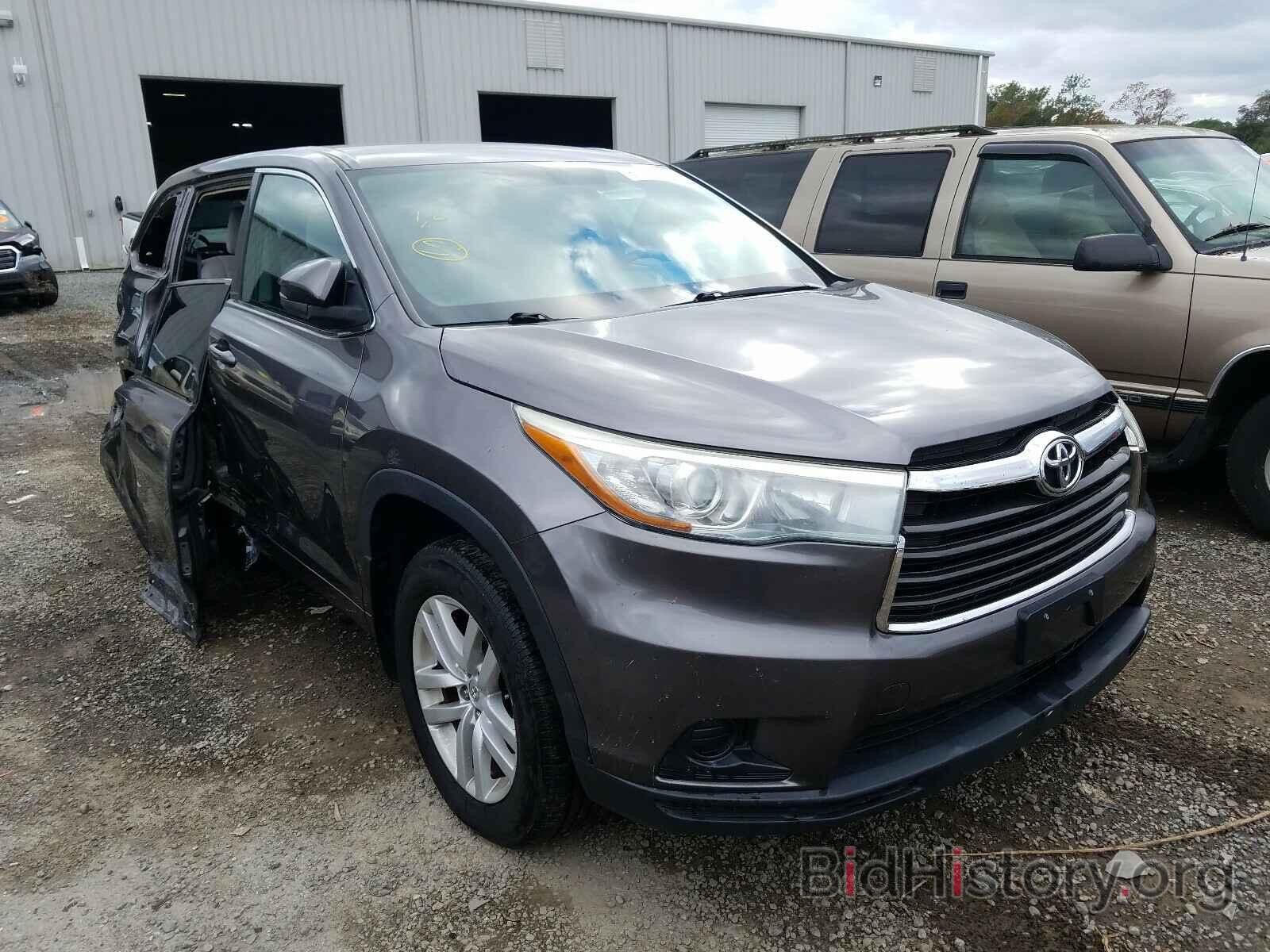 Фотография 5TDBKRFH4FS193084 - TOYOTA HIGHLANDER 2015