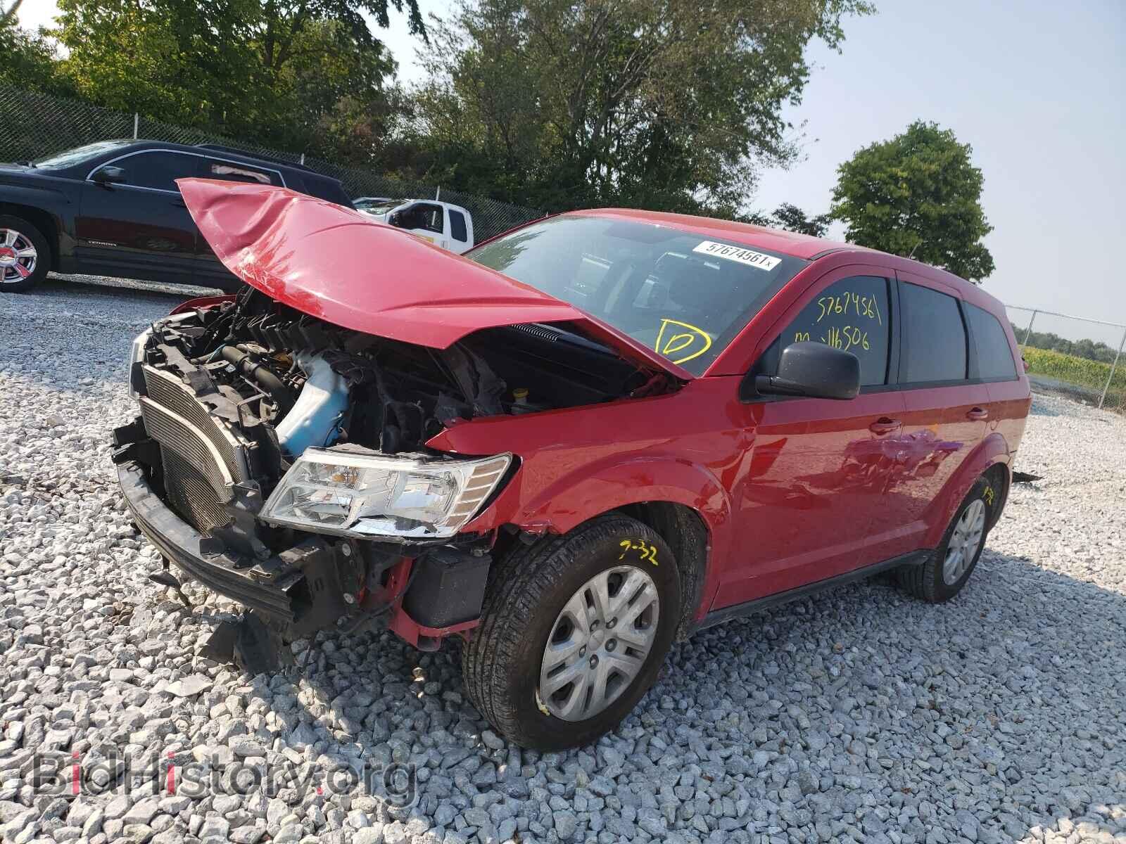 2013 DODGE JOURNEY - VIN: 3C4PDCAB8DT618261 - Фото 2