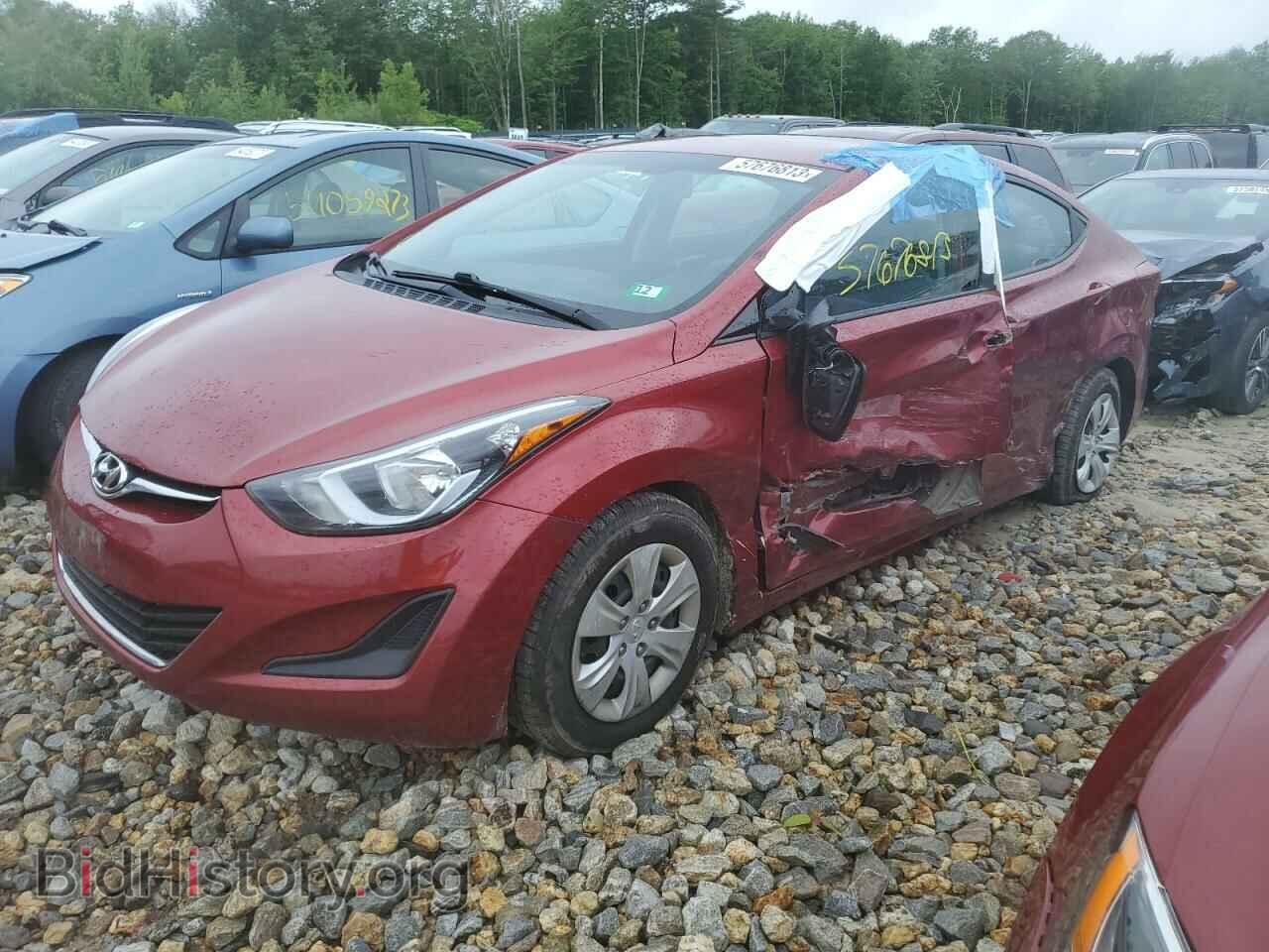 Photo 5NPDH4AE4GH726405 - HYUNDAI ELANTRA 2016