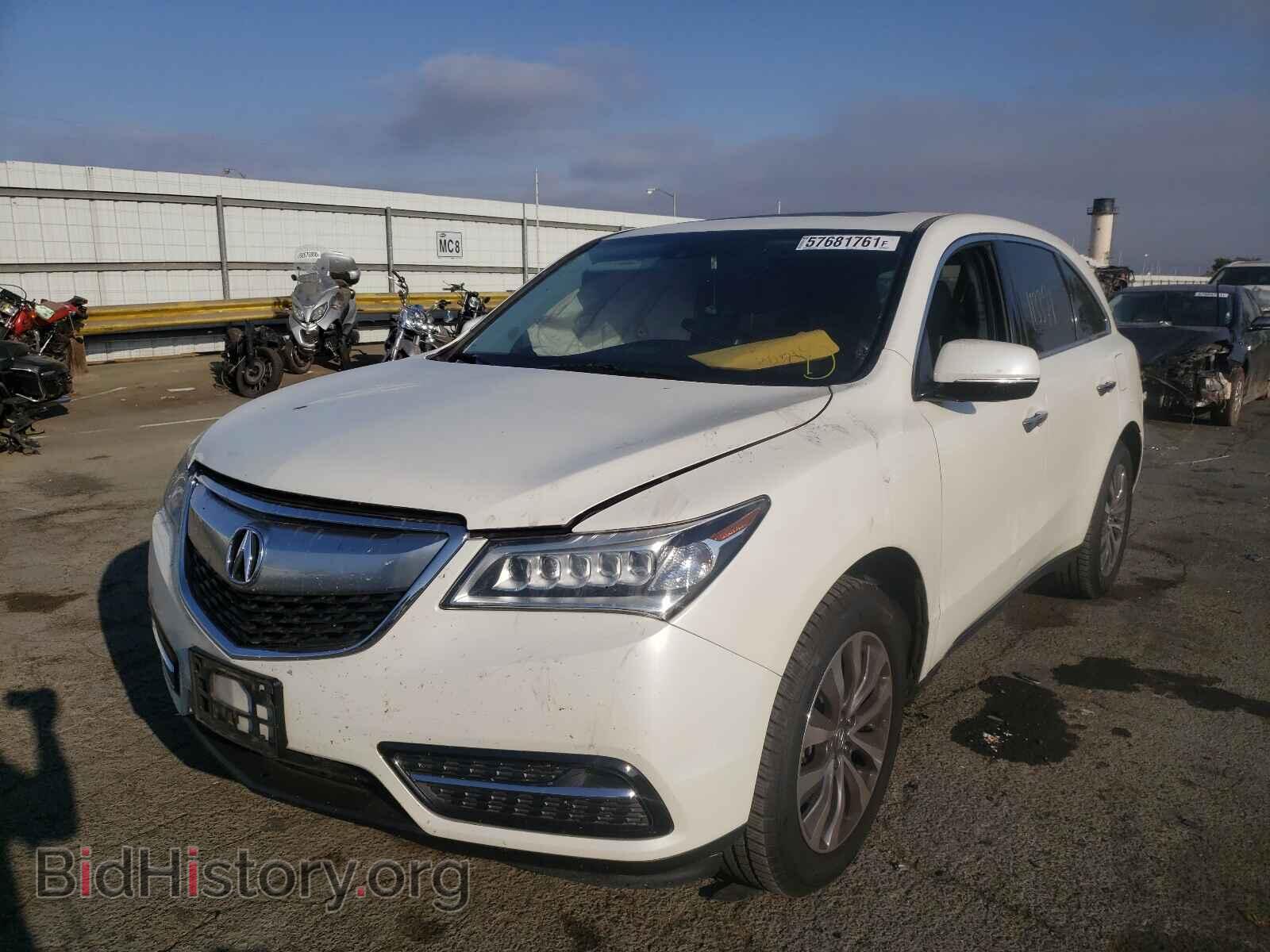 2014 ACURA MDX - VIN: 5FRYD3H44EB015267 - Фото 2