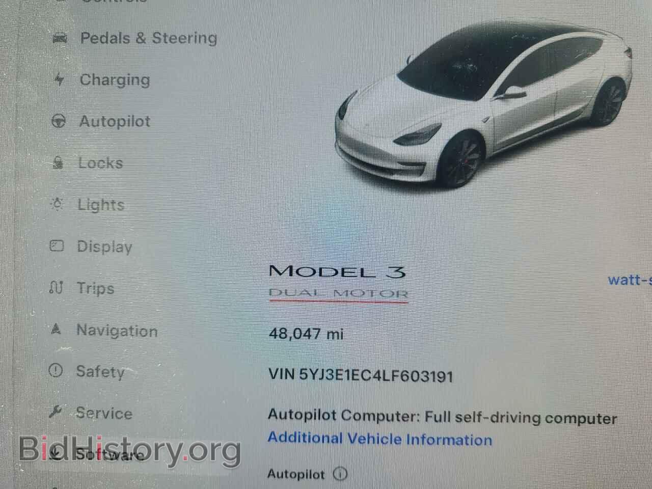2020 TESLA MODEL 3 - VIN: 5YJ3E1EC4LF603191 - Фото 9