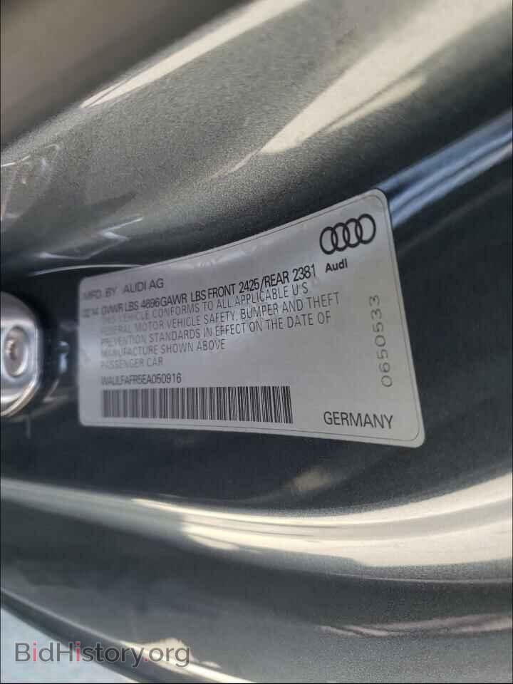 2014 AUDI A5 - VIN: WAULFAFR5EA050916 - Фото 10