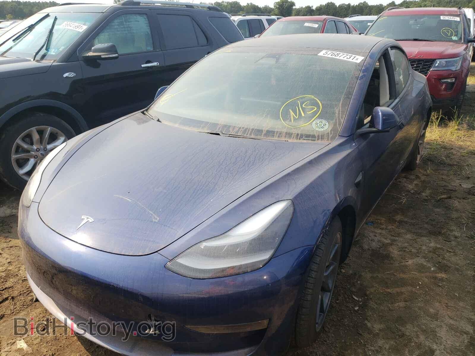 2021 TESLA MODEL 3 - VIN: 5YJ3E1EB4MF992701 - Фото 2